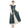 Fiamll Renaissance Dress Women's Medieval Renaissance Fair Dress Long Sleeve