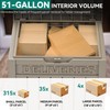 YITAHOME 51 Gallon Resin Package Delivery Box for Outside, Storage