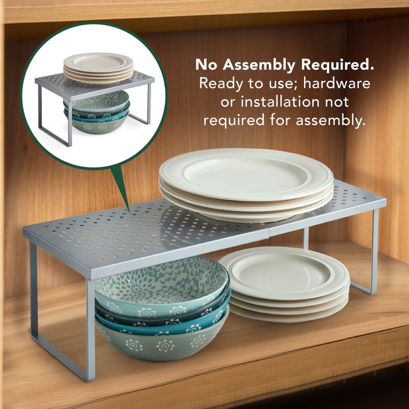 Nifty Expandable Shelf Rack Adjustable- Silver