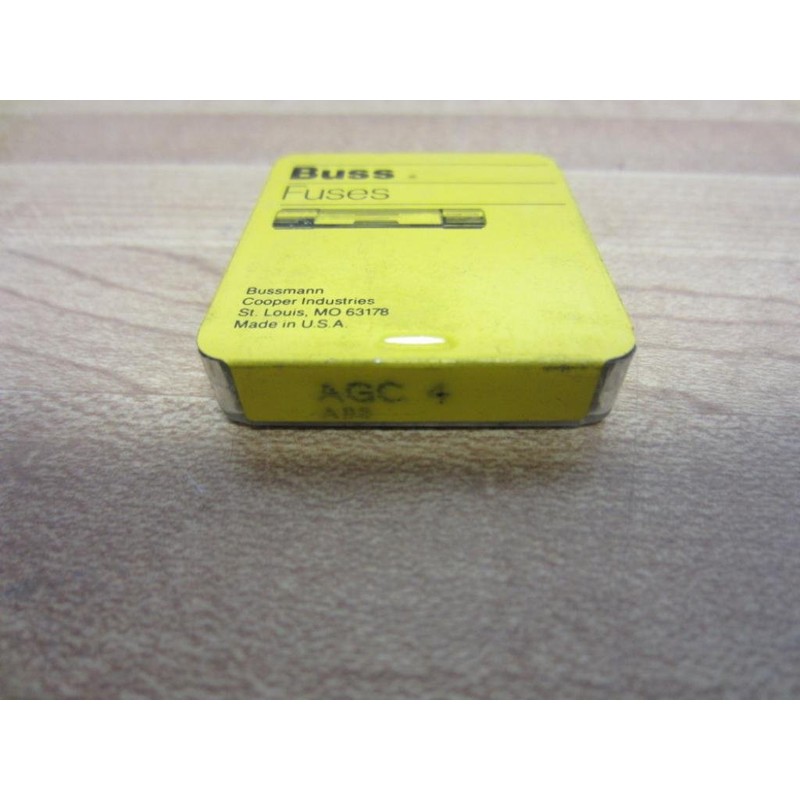 Bussmann AGC-4 Buss Fuse 4A 250V AGC4 (Pack of 5)