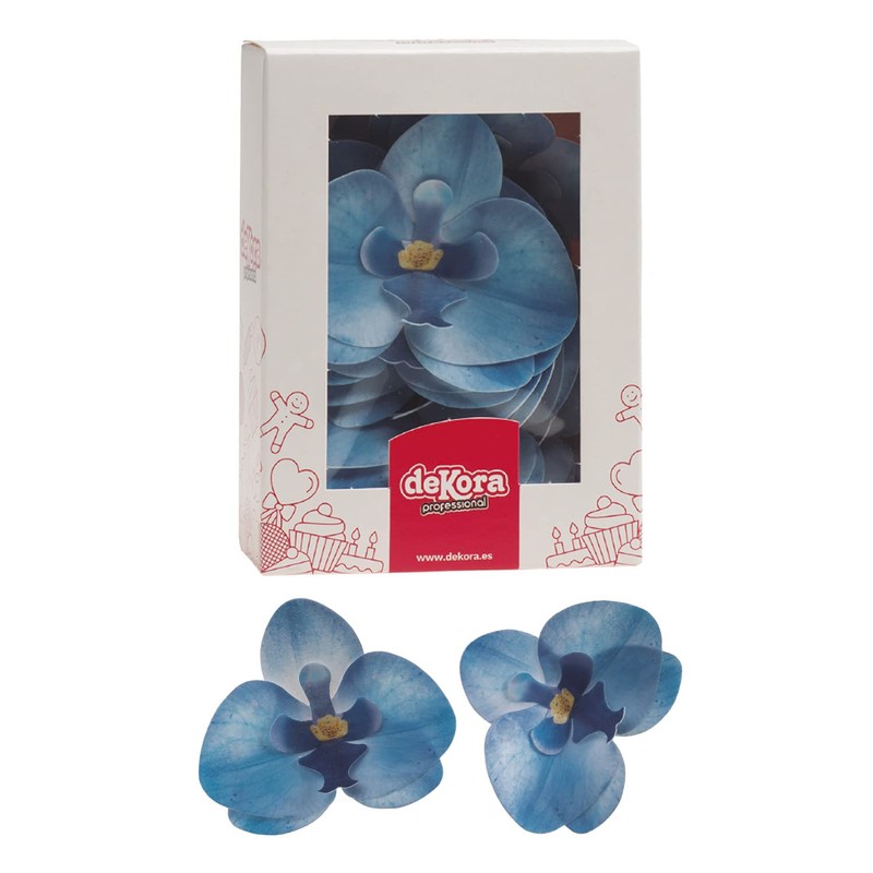 dekora – Fiori commestibili per torte – 10 orchidee in