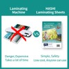 (50 Sheets) HA SHI Self Adhesive Laminating Sheets, No Machine