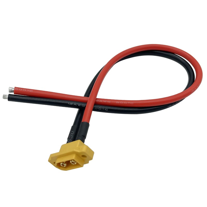 2Pcs Amass XT60E-M Plug Male Battery Connector Mountable Pigtail Cable,XT60