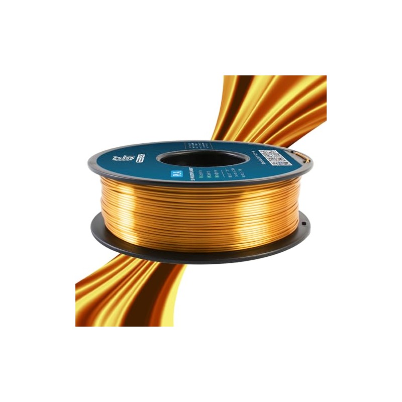 Geeetech Silk PLA Filament 1.75mm for 3D Printer, Metal-Like Shiny