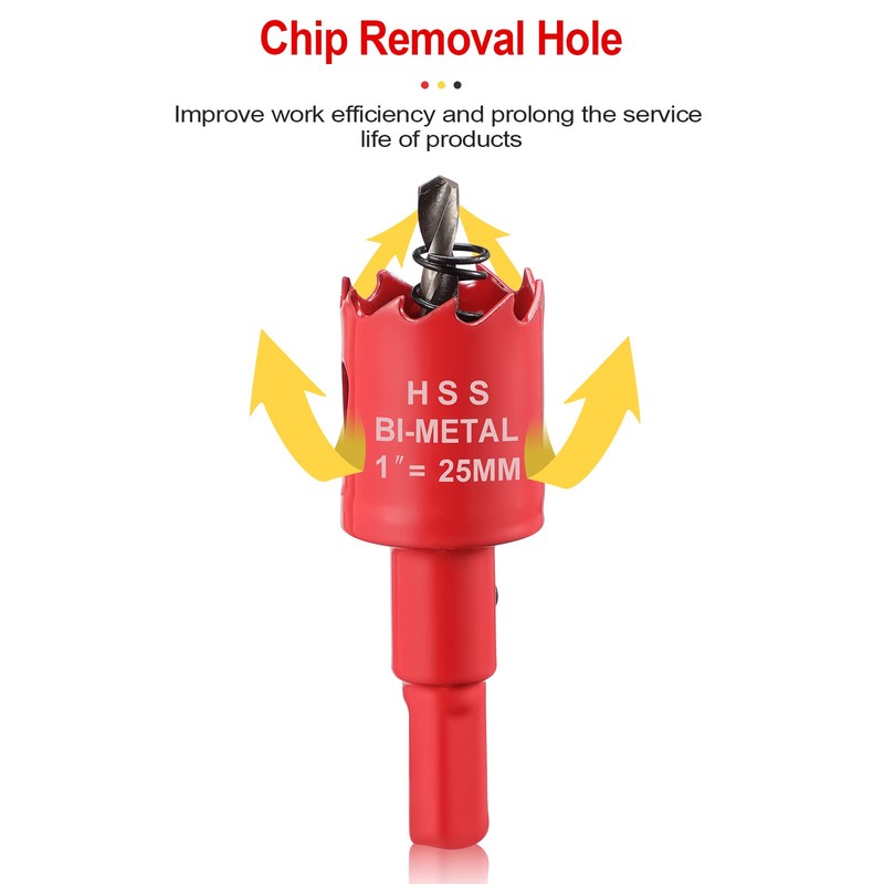 70mm Hole Saws Cutter, HSS Bi-Metal Drill Bit for Wood,