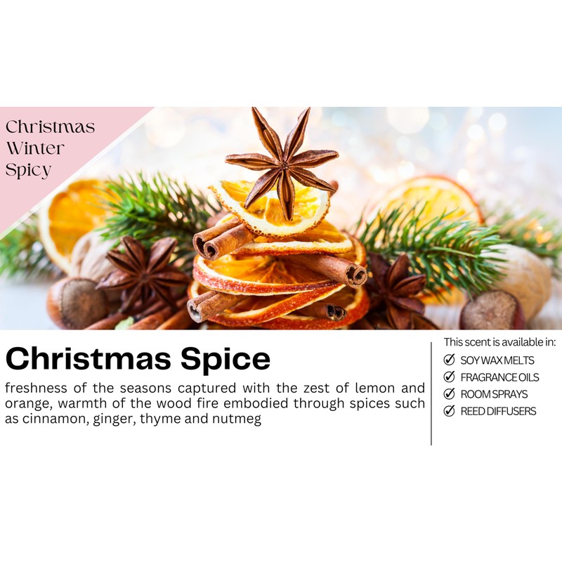 Christmas Spice Highly Scented Soy Wax Melts