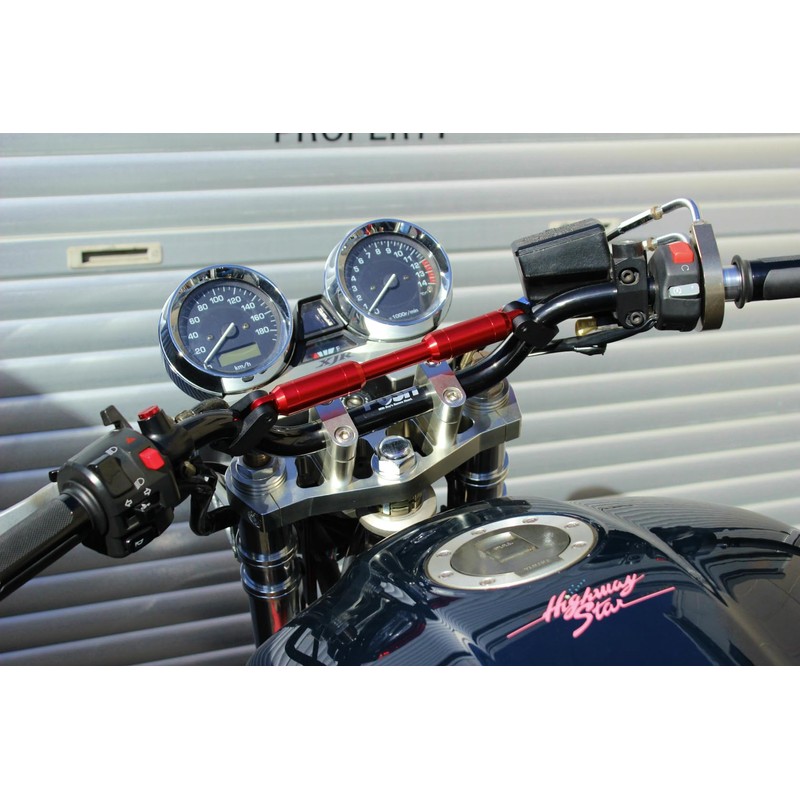 POSH FAITH Motorcycle Supplies Adjustable Handle Brace Kit Shaft Length