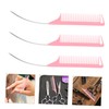 Minkissy Hair Styling Tool Set 3pcs Rat Tail Comb with