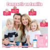 Báscula Inteligente Bluetooth Deylinghs Color Rosa Con App, 180 kg