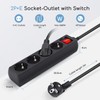 Aigostar Power Strip 4-Way with Switch Table Socket Child Lock