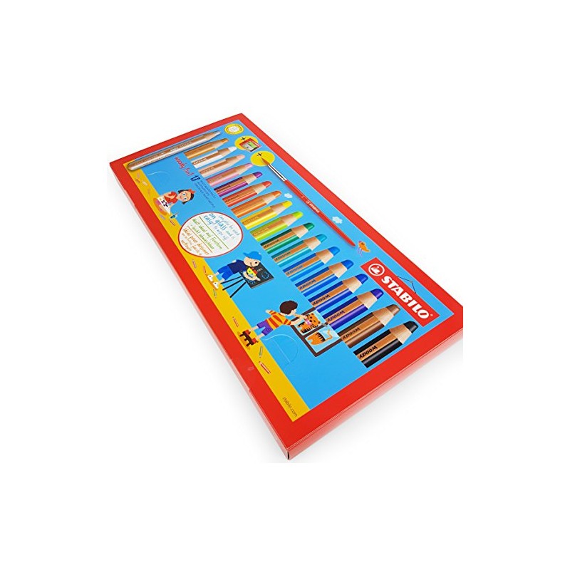STABILO - Woody 3 in 1 Multi-Media Watercolour Pencils -