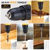 Tool Box Set: Cordless 21V Power Drill Tool Kit with