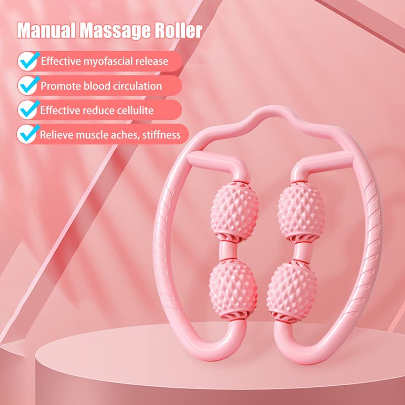 4-Ball Fascia Massage Roller, Manual Neck Massager Deep Tissue Massager