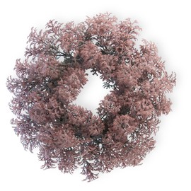 Celebrate the Home Decorative Foliage Wreath, 10-Inches, Pink Heather