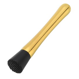 uxcell 8 Inch Stainless Steel Muddler for Cocktail Bar Drink Muddler Bar Tool for Mixing Fruit Drinks Cocktails Gold