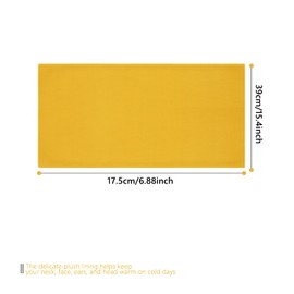 ALLY-MAGIC Winter Neck Warmer, Fleece Windproof Neck Gaiter for Men Women Thick Snood Scarf Thermal Tube Scarves for Skiing Running Cycling Outdoor Sports Y7CRWB