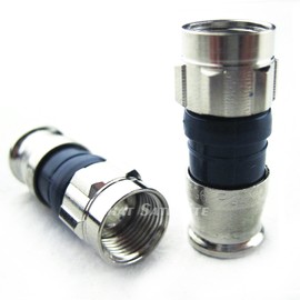 50 Pieces RG6 PLENUM PPC BELDEN EX6PLPLUS Nickel Plated Brass Constructed Compression Connector Coaxial Cable Fittings
