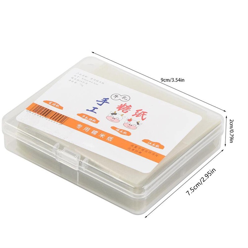 Nimomo Nougat Paper, Pack of 500 Edible Rice Paper, Wafer