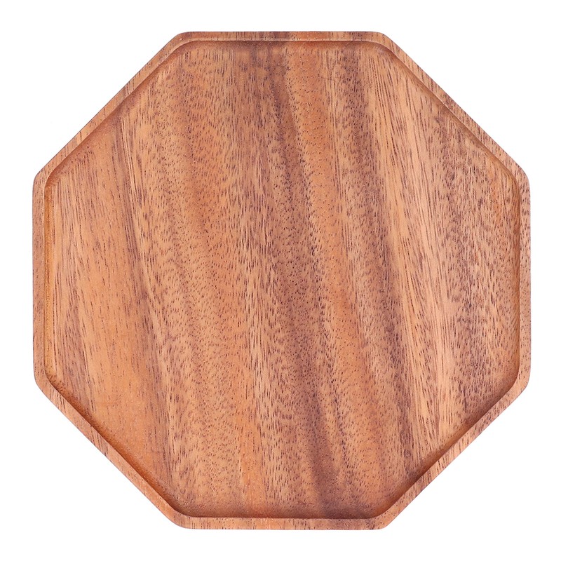 Tea Plate Natural Wood Environmental Protection Uniform Texture Odorless Serving