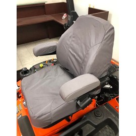 Durafit Seat Covers, Custom Fit Kubota Seat Cover for KUBOTA Zero Turn Mowers Z700 Series, Z781i and Kioti ZXC SE Series in Gray Waterproof Endura Fabric