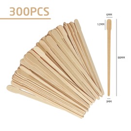 300 x Waxing Sticks, Body Hair Removal Waxing Applicator Stick, Wood Craft Stick, Cosmetic Sampling Applicator Stick, Suitable for Beauty Skin Care, DIY.