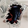 Kpop Photocard Holder Electroplated Plastics Irregular Frame Photocard Holder Silver