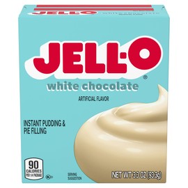 Jell-O Instant Pudding and Pie Filling, White Chocolate, 3.3 OZ