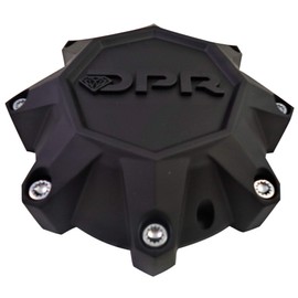 DPR Wheels Flat Black/Black Logo Custom Wheel Center Cap # A01-Z-CAP Tall (1)