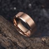 King Will 8mm Basic Wedding Ring For Men Rose Gold