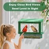 HOSUN 2-in-1 Bird Feeder for Windows and Hanging,Adhesive Hook Mount
