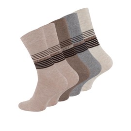 VCA 10 Pairs Men's Cotton Socks Comfort Men's Socks Various Models, Street Bright Assorted (2037)