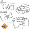 The Worthy Dog Chomp Bow Tie Adjustable Collar Attachment Accessory-Small