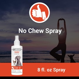 Vet Classics Yuck! No-Chew Training Spray for Dogs, Cats – Water-Based Formula for Dog Chewing – Dog Chew Spray, Cat Chew Spray for Surfaces, Furniture, Bandages, Pet Sores – 8 Oz.