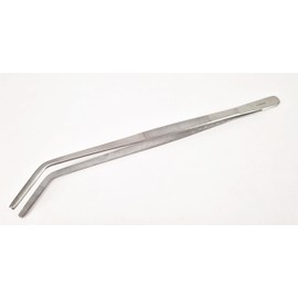 Tweezers, Front Angled Version 30 cm for Laboratory Use, Practice, Industrial Work, Gardening, Cooking, Aquariums, Beauty