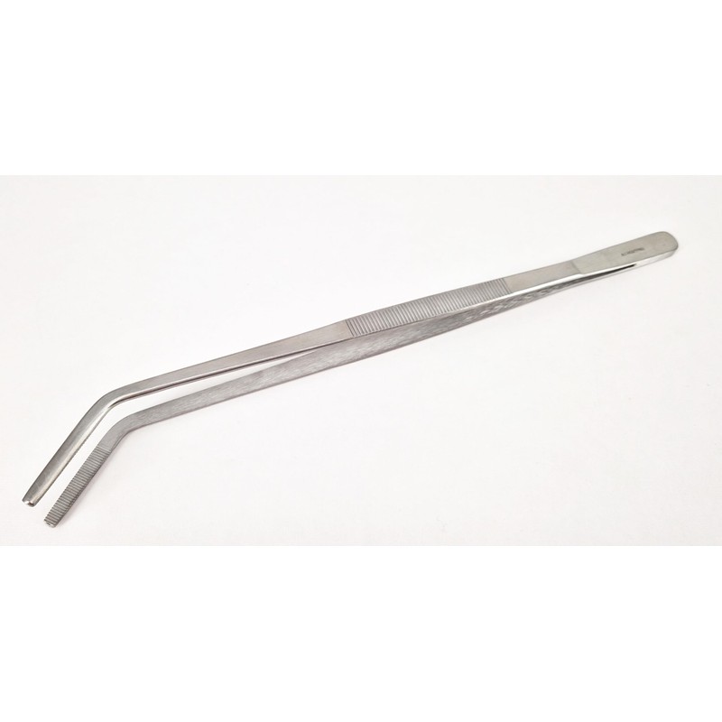 Tweezers, Front Angled Version 30 cm for Laboratory Use, Practice,