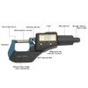 Outer Diameter Micrometer 0~25mm 0.001mm Electronic Digital Micrometer