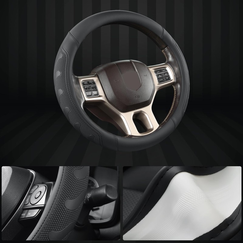 GIANT PANDA Car Steering Wheel Cover for RAM 1500 2500