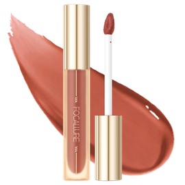 FOCALLURE Glasting Water lip Tint,Non-Sticky Long Lasting Liquid Lipstick,High Shine,Vivid 16 Colors,Glossy Finish Lipgloss for Daily Use