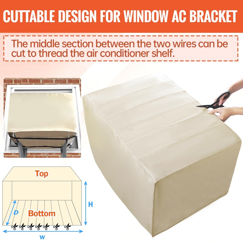 Window Air Conditioner Covers for Outside Unit to Protect AC