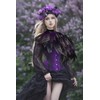 HOMELEX Feather Cape Shawl Costume Black Witch Wings Collar Adult