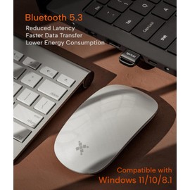 TEKTURN USB Bluetooth 5.3 Adapter: Plug-and-Play, Nano Design, EDR & BLE, Compatible with Windows 11/10/8.1/7, Desktop, Laptop, Supports Headphones, Keyboard, Mouse, Speakers, Printer