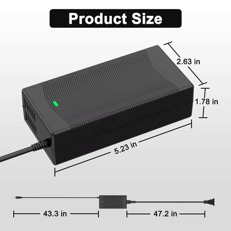 MDCGPower 54.6V 3A AC Adapter Charger Compatible with Phantom E9