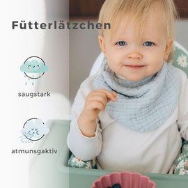 Baby Muslin Bib (Super Soft) Organic Cotton (GOTS & Oeko-Tex 100) | Large Baby Bib for Girls and Boys, Drool Bib Newborn - 4 Years Children | Neckerchief Baby Triangular Scarf, pink