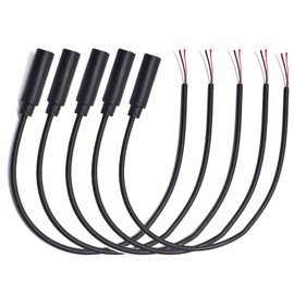 ELNONE 5PCS 0.25M/0.8FT 2.5mm Female Plug to Bare Wire Cable, TRS 3 Pole Stereo 2.5mm Extension for Audio Female Cable Repair