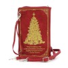 Charles Dickens A Christmas Carol Book Clutch Bag, Red