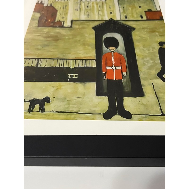 Greetingles Lowry-Style Framed Print. Beautiful Black Ash Frame (Lowry, PT