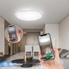Peasur Flush Mount Ceiling Light Fixtures Dimmable, 11.6Inch 24W 3200LM