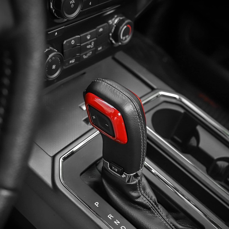 Linskip Gear Shift Knob Cover Trim for Ford F150 2015-2020,