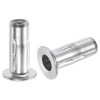 uxcell 5/16-18 Multi-Grip Rivet Nuts, 10pcs Pre-Bulbed Shank Flat Head