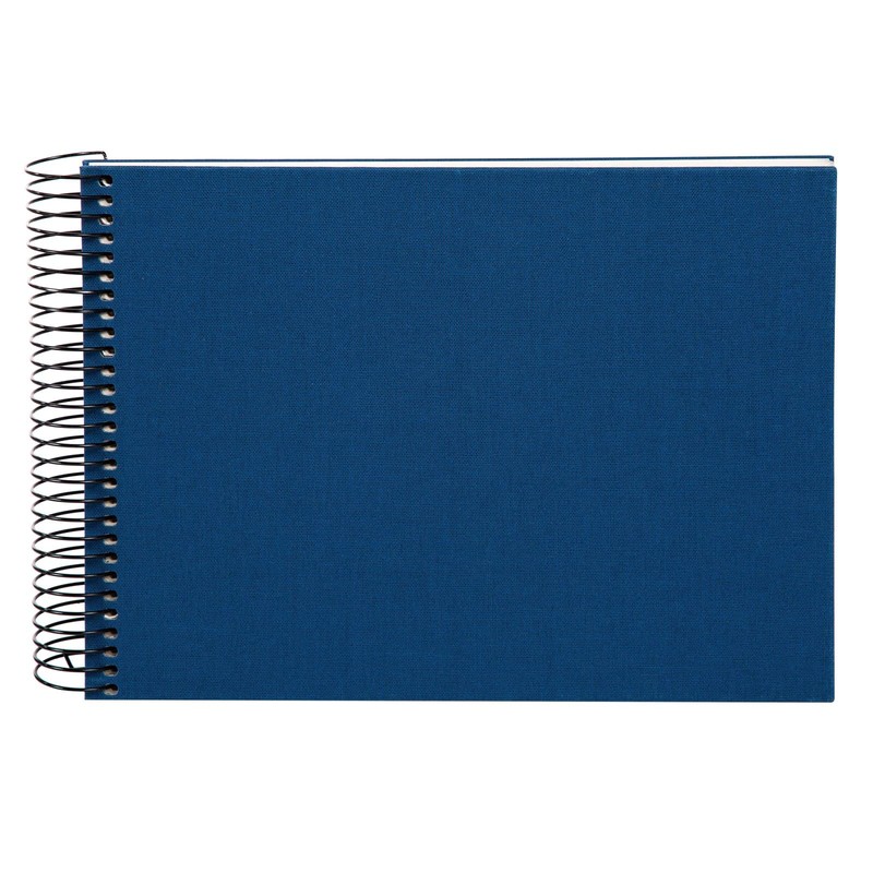 Spiral album BELLA VISTA uni 24/17 blue with white pages